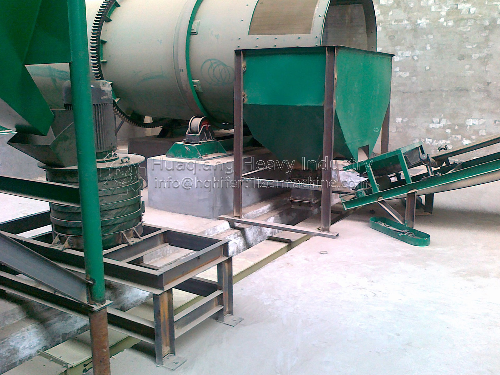 organic fertilizer powder production line site