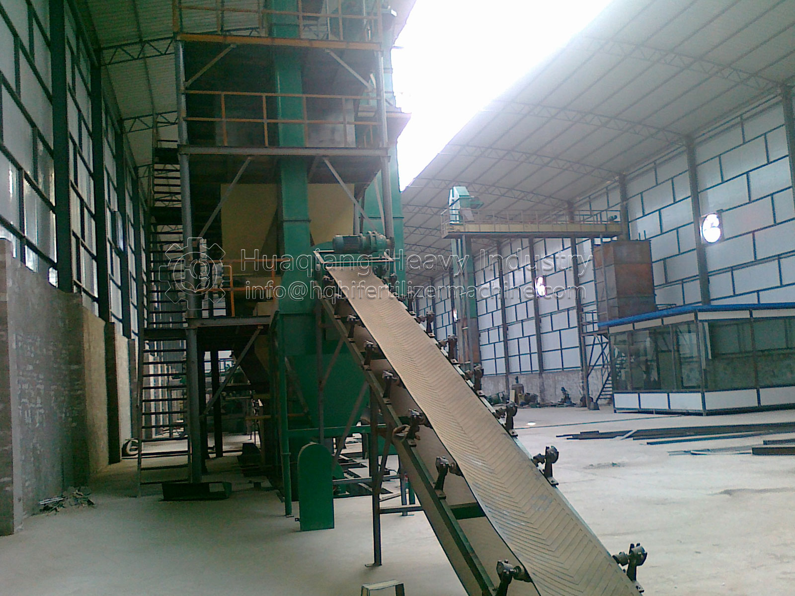 Drum granulator fertilizer production line