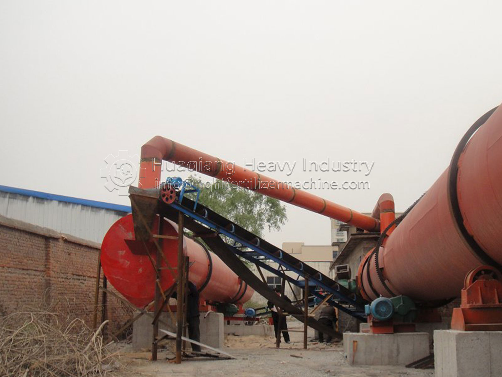 Fertilizer rotary drum dryer