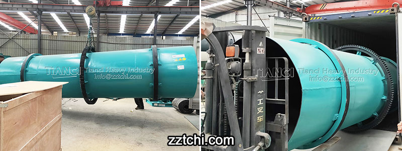 Chicken manure organic fertilizer production line equipment delivery site