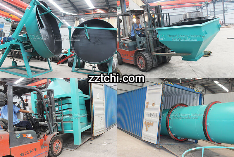 Nigeria organic fertilizer disc granulation production line delivery