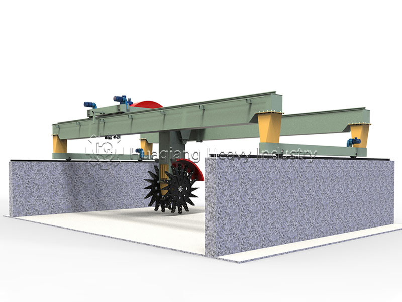 Large Wheel Compost Turning Machine