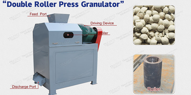 Fertilizer compaction granulation process-double roller granulator