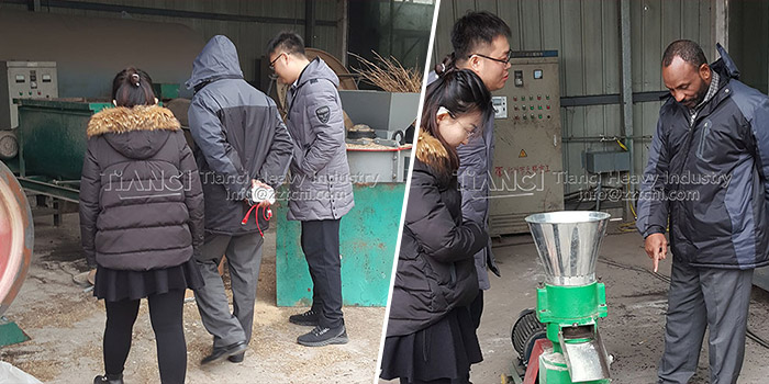 African customer visit fertilizer equipment